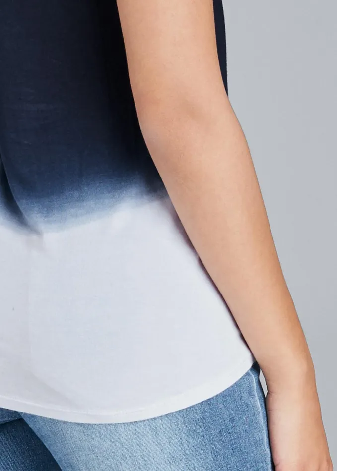 OMBRE STRAPPY TOP Navy Multi Women VENUS Casual Tops