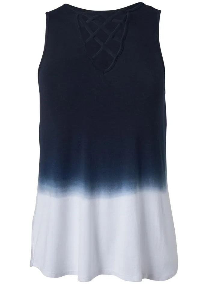 OMBRE STRAPPY TOP Navy Multi Women VENUS Casual Tops