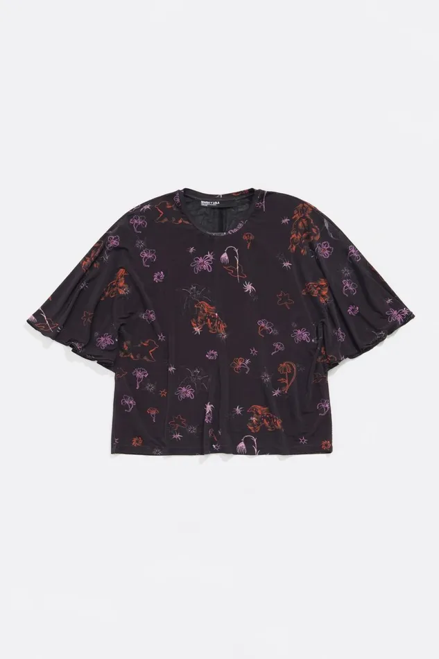 Orange Fantasy Viscose Tshirt Fantasy Orange Women Bimba Y Lola TShirts Orange Fantasy Viscose Tshirt Fantasy Orange Women Bimba Y Lola TShirts