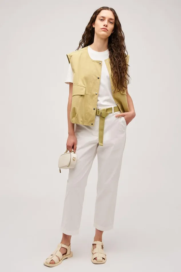 Oroton Arlo Carpenter Chino Antique White Women Pants Oroton Arlo Carpenter Chino Antique White Women Pants