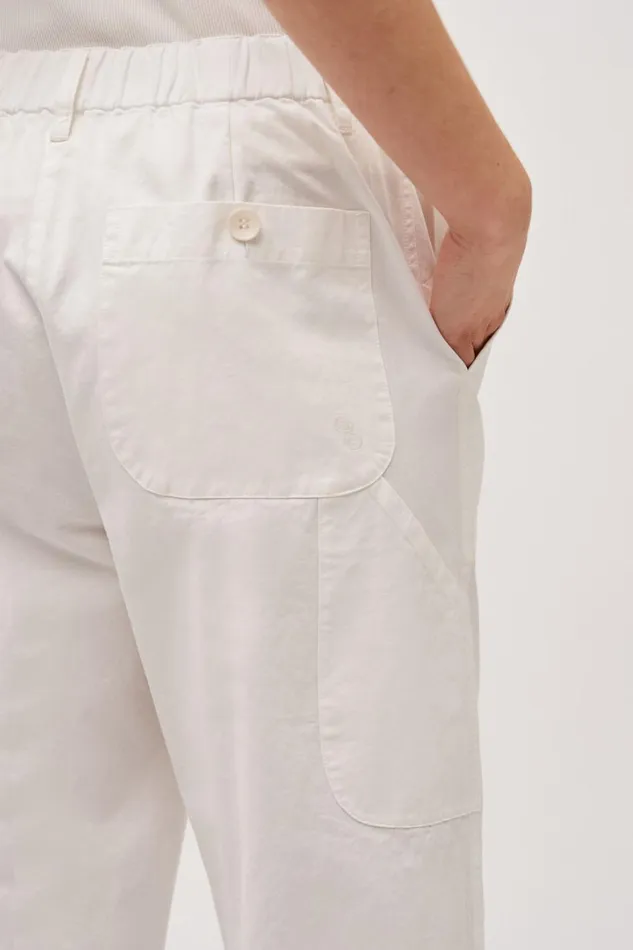 Oroton Arlo Carpenter Chino Antique White Women Pants Oroton Arlo Carpenter Chino Antique White Women Pants