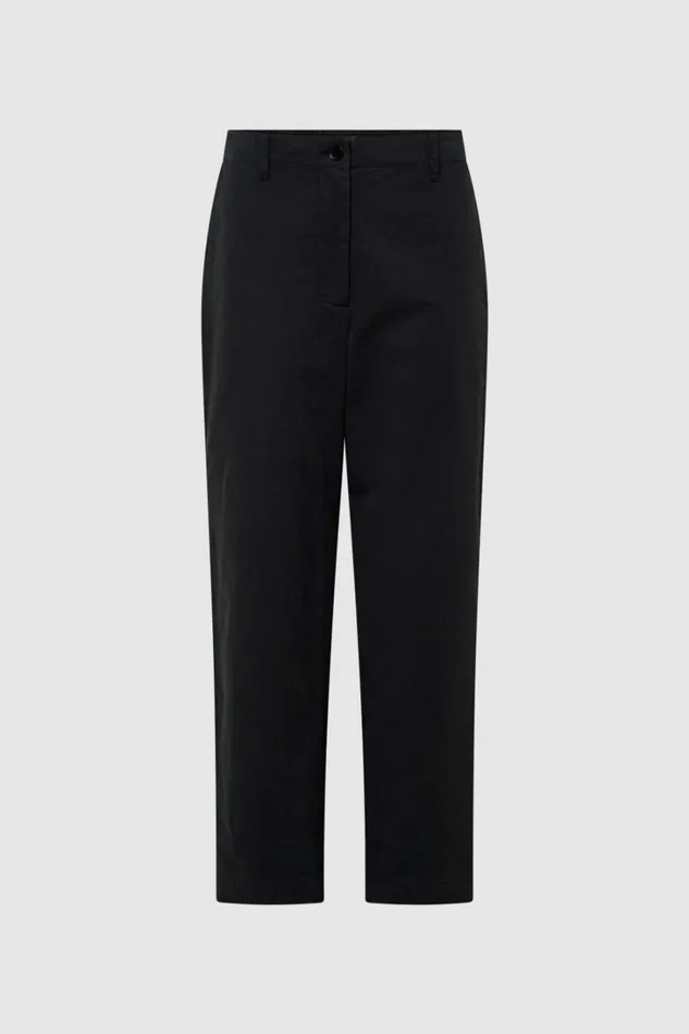 Oroton Arlo Carpenter Chino Washed Black Women Pants