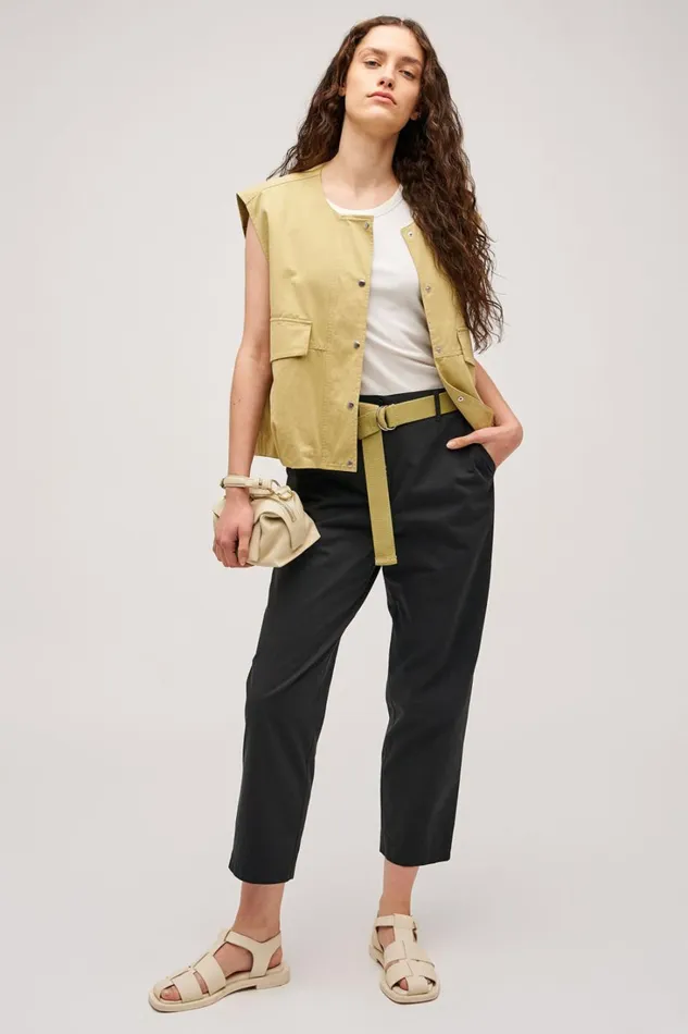 Oroton Arlo Carpenter Chino Washed Black Women Pants Oroton Arlo Carpenter Chino Washed Black Women Pants