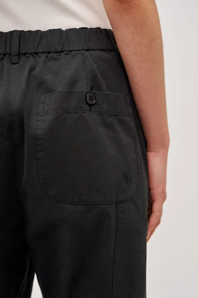 Oroton Arlo Carpenter Chino Washed Black Women Pants Oroton Arlo Carpenter Chino Washed Black Women Pants