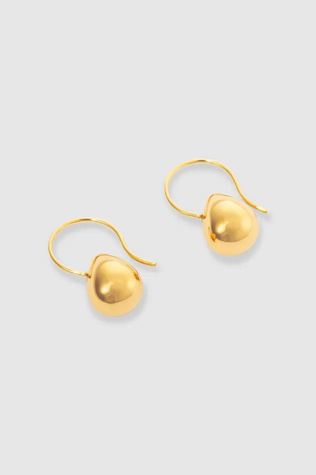 Oroton Bonnie Tear Drop Bead Earrings 18k Gold Women Jewellery Oroton Bonnie Tear Drop Bead Earrings 18k Gold Women Jewellery