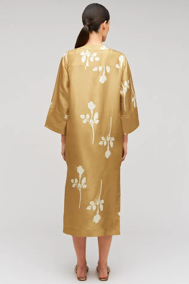 Oroton Embellished Rosebud Dress Camel Women Dresses Oroton Embellished Rosebud Dress Camel Women Dresses