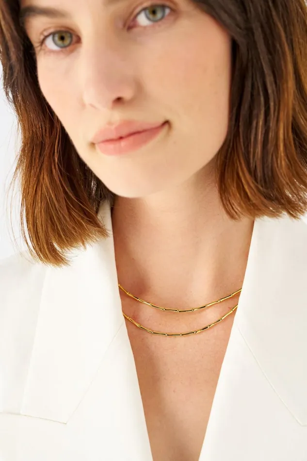 Oroton Fife Necklace 18k Gold Women Jewellery