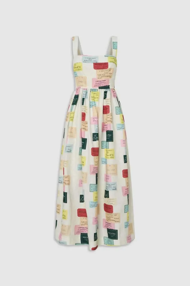 Oroton Invitation Print Sundress Multi Women Dresses