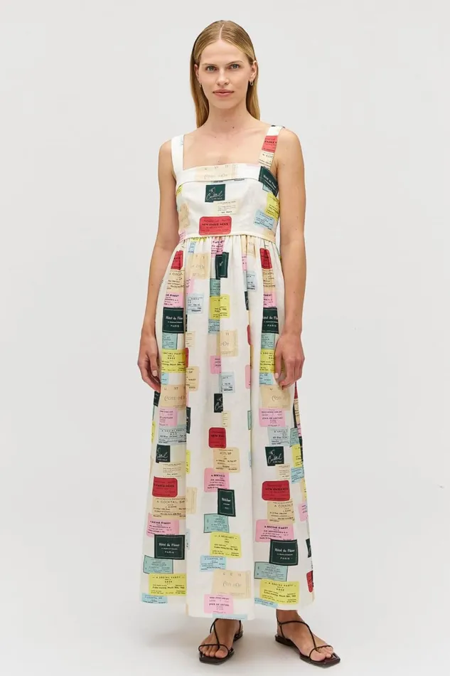 Oroton Invitation Print Sundress Multi Women Dresses Oroton Invitation Print Sundress Multi Women Dresses