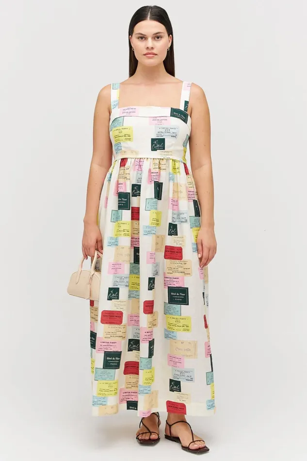 Oroton Invitation Print Sundress Multi Women Dresses Oroton Invitation Print Sundress Multi Women Dresses