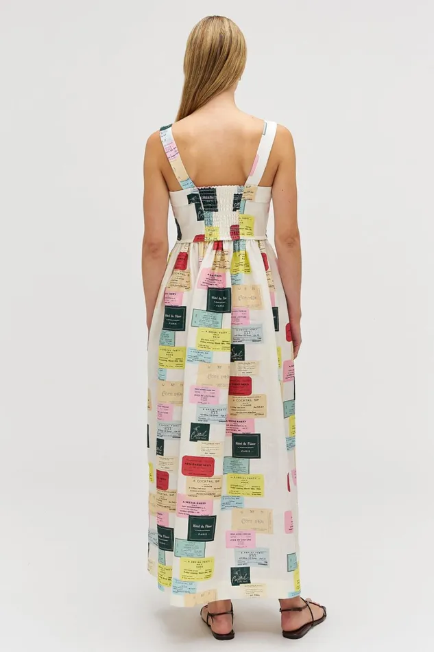 Oroton Invitation Print Sundress Multi Women Dresses Oroton Invitation Print Sundress Multi Women Dresses