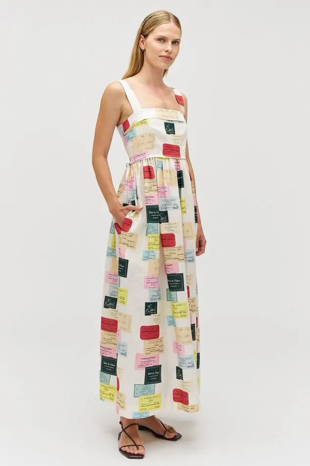 Oroton Invitation Print Sundress Multi Women Dresses Oroton Invitation Print Sundress Multi Women Dresses
