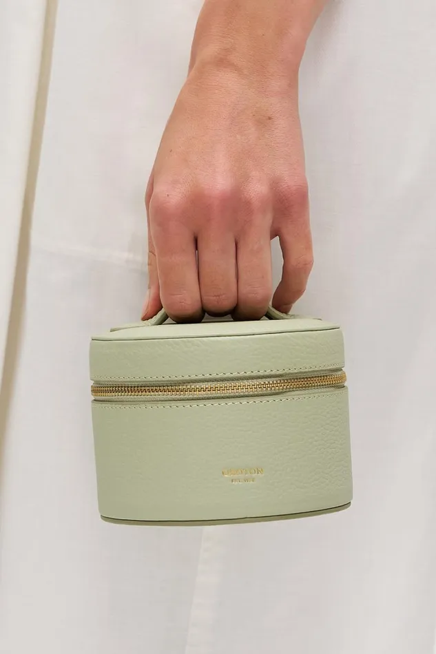 Oroton Jemima Round Travel Jewellery Box Agave Women Jewellery Cases Oroton Jemima Round Travel Jewellery Box Agave Women Jewellery Cases