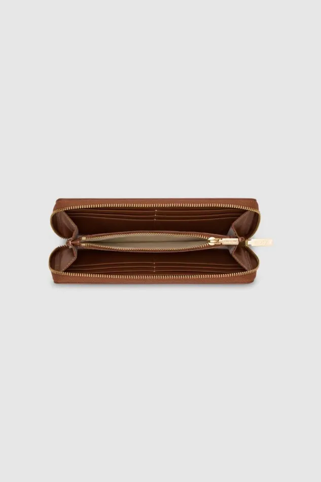 Oroton Margot Medium Zip Around Wallet Whiskey Women Wallets Oroton Margot Medium Zip Around Wallet Whiskey Women Wallets