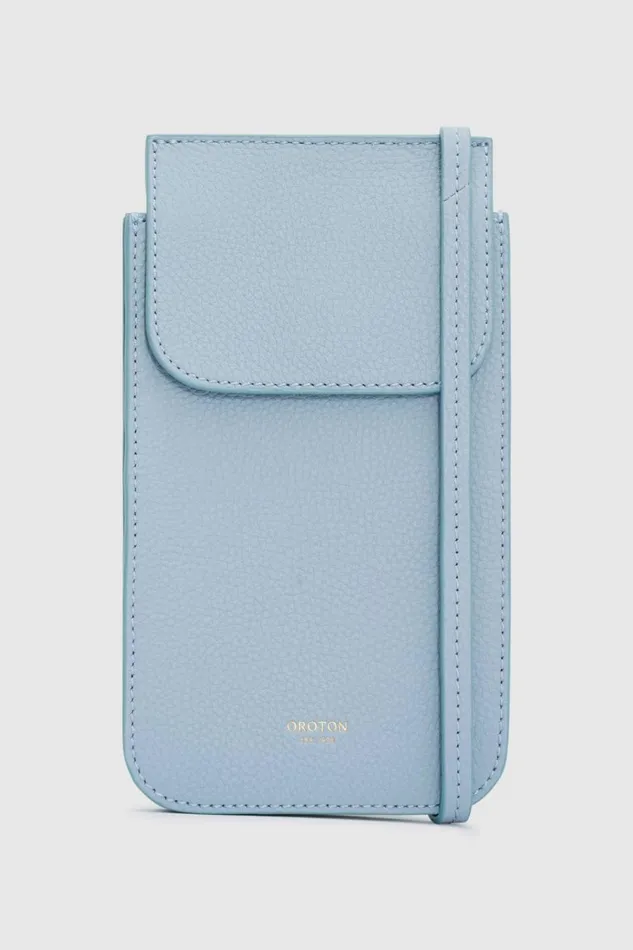 Oroton Margot Phone Crossbody Denim Women Crossbody
