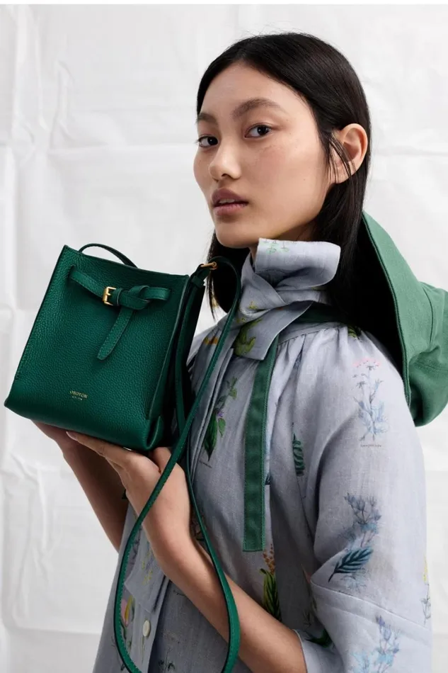 Oroton Margot Tiny Bucket Bag Studio Green Women Crossbody Oroton Margot Tiny Bucket Bag Studio Green Women Crossbody