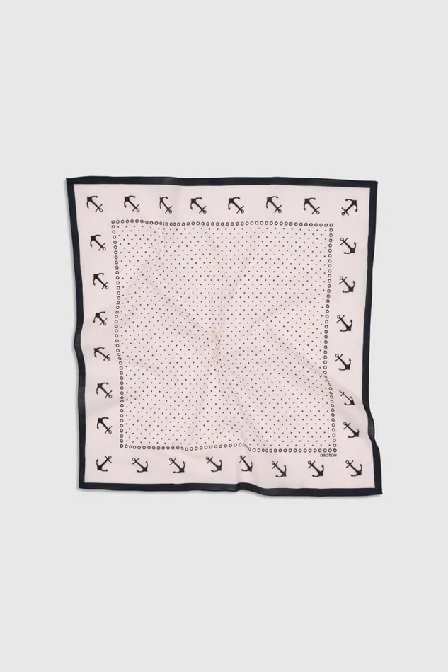 Oroton Mini Dot Cotton Bandana Palest Pink Women Scarves