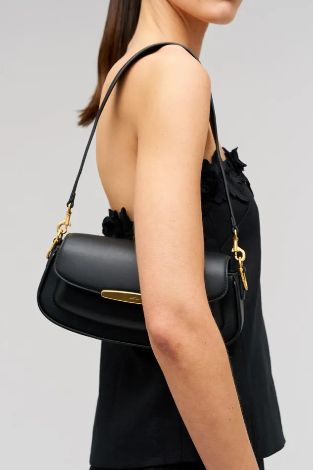 Oroton Nelle Baguette Black Women Mini Bags Oroton Nelle Baguette Black Women Mini Bags