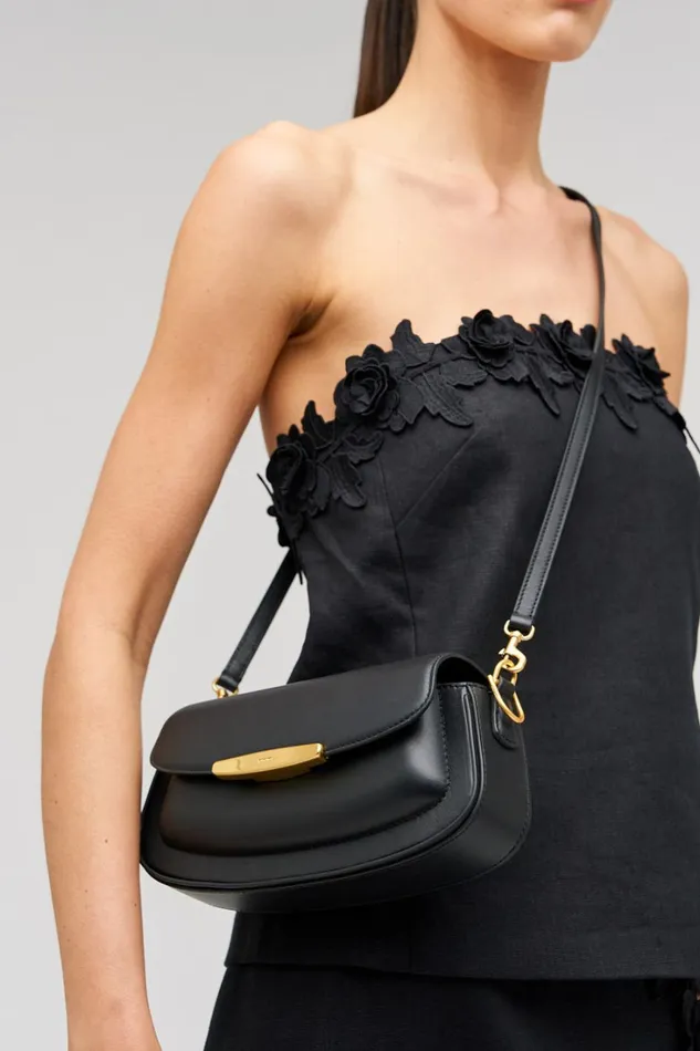 Oroton Nelle Baguette Black Women Mini Bags Oroton Nelle Baguette Black Women Mini Bags