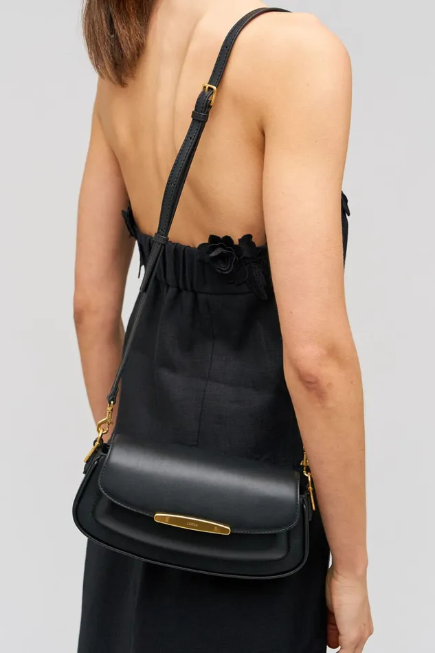 Oroton Nelle Baguette Black Women Mini Bags Oroton Nelle Baguette Black Women Mini Bags