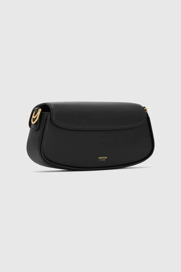 Oroton Nelle Baguette Black Women Mini Bags Oroton Nelle Baguette Black Women Mini Bags