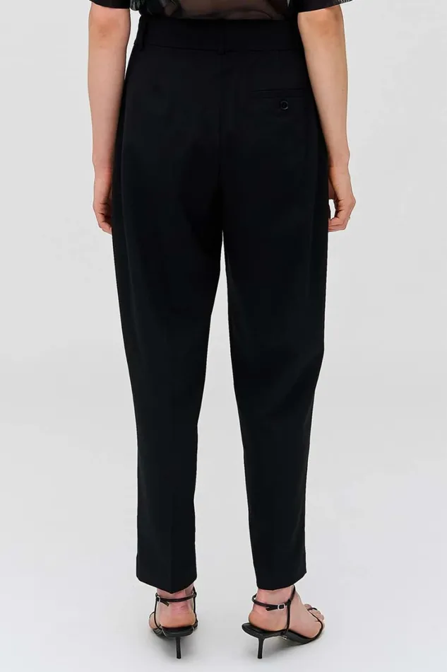 Oroton Pleat Pant Black Women Pants Oroton Pleat Pant Black Women Pants