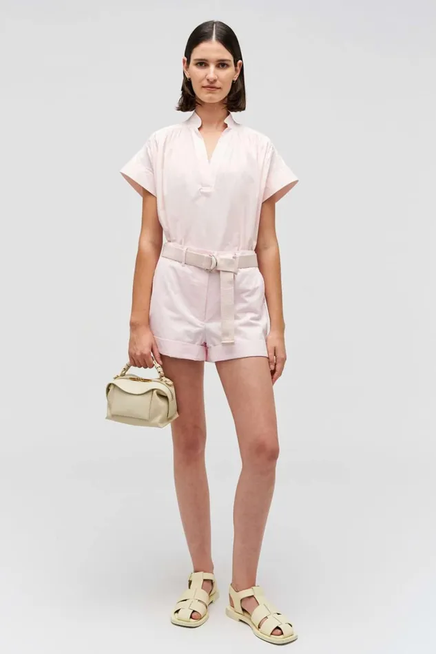 Oroton Rae Gathered Smock Palest Pink Women Tops Oroton Rae Gathered Smock Palest Pink Women Tops