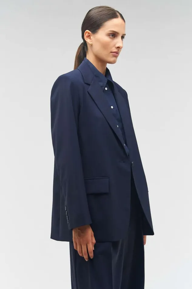 Oroton Single Breasted Blazer North Sea Women Jackets and Outerwear Oroton Single Breasted Blazer North Sea Women Jackets and Outerwear