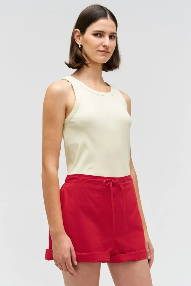 Oroton Teddy Poplin Boxer Market Red Women Shorts Oroton Teddy Poplin Boxer Market Red Women Shorts
