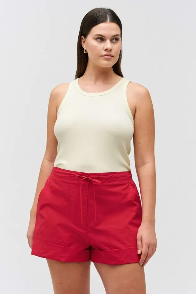 Oroton Teddy Poplin Boxer Market Red Women Shorts Oroton Teddy Poplin Boxer Market Red Women Shorts