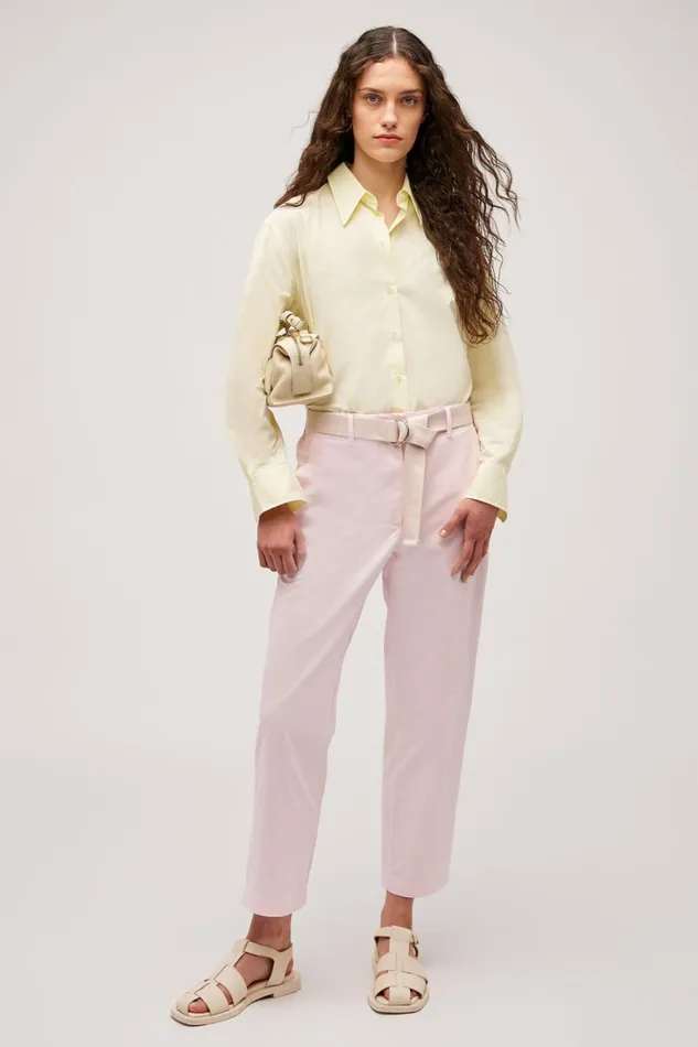 Oroton Wren Poplin Shirt Lemon Women Tops Oroton Wren Poplin Shirt Lemon Women Tops