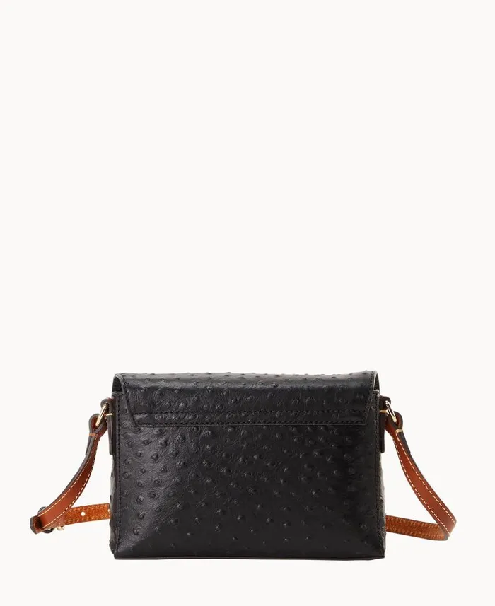 Ostrich Rena Crossbody Black Woman Dooney and Bourke Crossbodies Ostrich Rena Crossbody Black Woman Dooney and Bourke Crossbodies