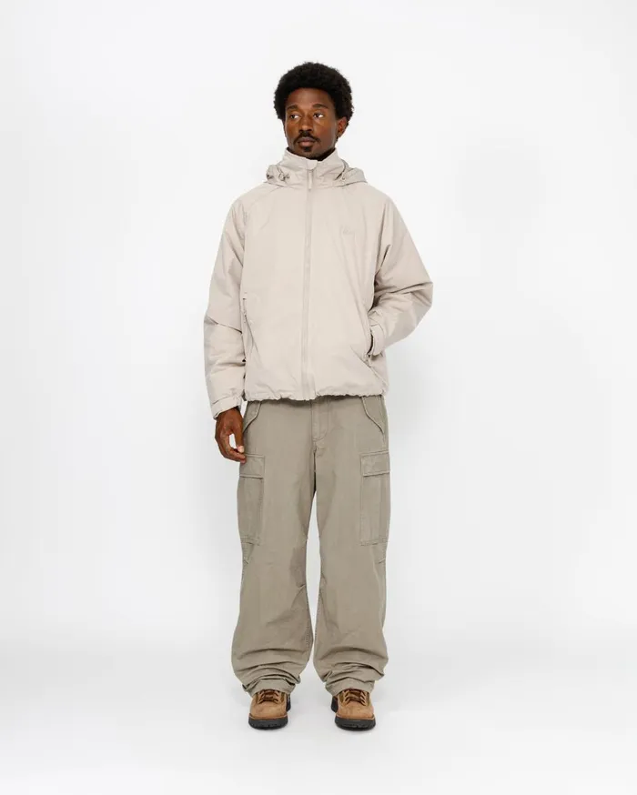 Outerwear MenWomen Stussy SHORT MILITARY PARKA Stone