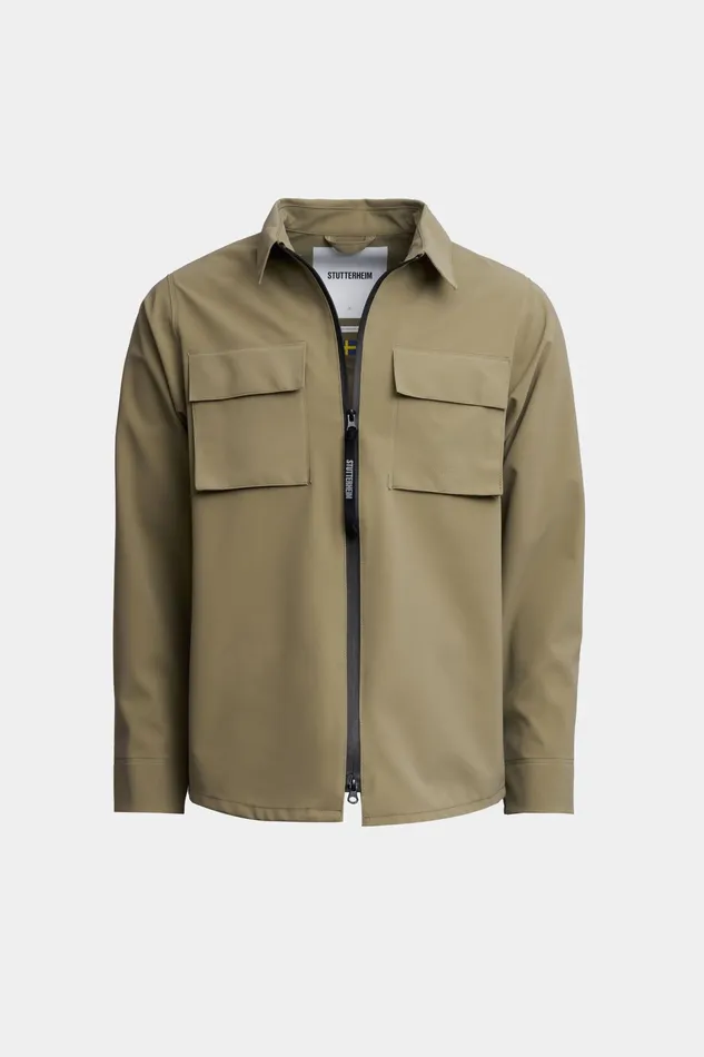 Overshirts Men Stutterheim Vitaberg Matte Overshirt Aloe