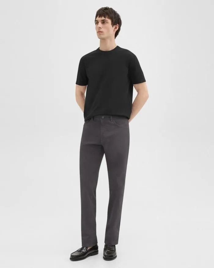 Pants Men Theory Raffi 5Pocket Pant In Stretch Corduroy Dark Grey