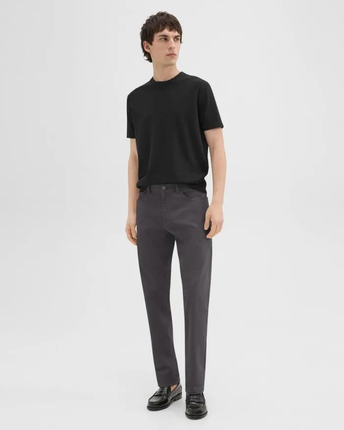 Pants Men Theory Raffi 5Pocket Pant In Stretch Corduroy Dark Grey Pants Men Theory Raffi 5Pocket Pant In Stretch Corduroy Dark Grey