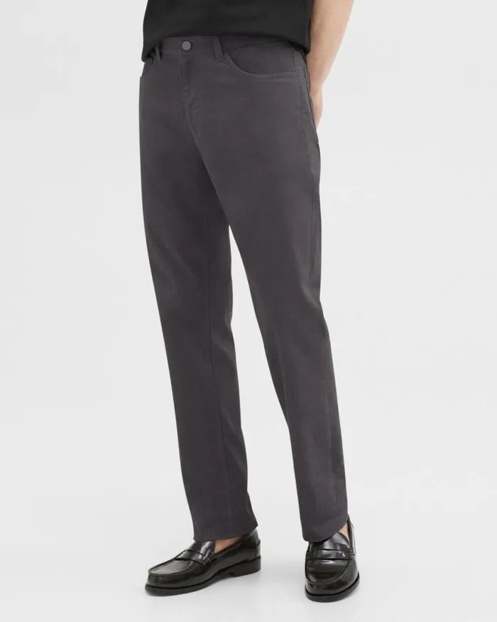 Pants Men Theory Raffi 5Pocket Pant In Stretch Corduroy Dark Grey Pants Men Theory Raffi 5Pocket Pant In Stretch Corduroy Dark Grey