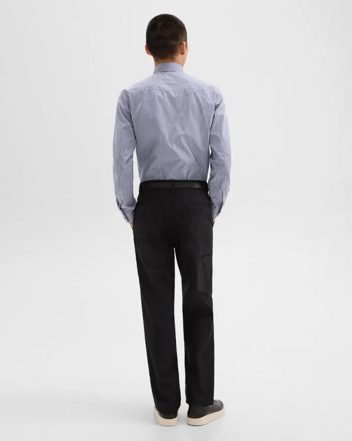 Pants Men Theory Relaxed Pant In Gabardine Black