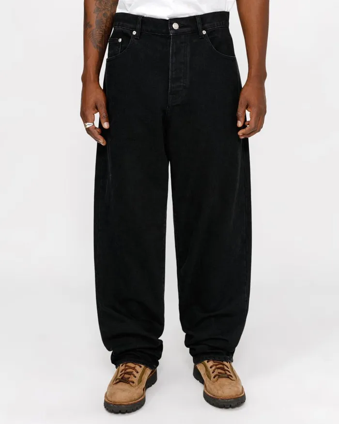 Pants MenWomen Stussy BIG OL039 JEAN DENIM Black Pants MenWomen Stussy BIG OL039 JEAN DENIM Black
