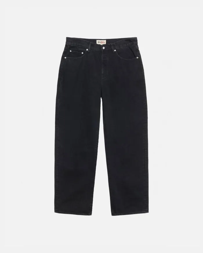 Pants MenWomen Stussy BIG OL039 JEAN DENIM Black Pants MenWomen Stussy BIG OL039 JEAN DENIM Black