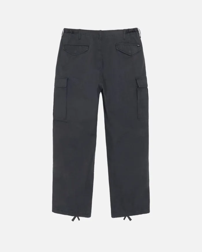 Pants MenWomen Stussy MILITARY CARGO PANT RIPSTOP Black