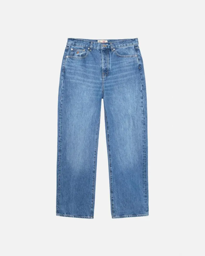 Pants MenWomen Stussy NEW CLASSIC JEAN DENIM Medium Blue Pants MenWomen Stussy NEW CLASSIC JEAN DENIM Medium Blue
