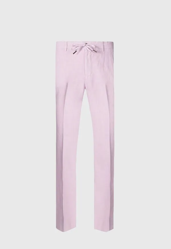 Pants Paulstuart Mens Linen Drawstring Trouser Light Blue