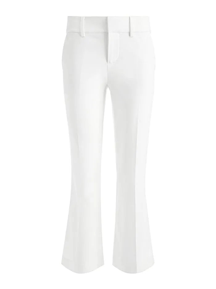 Pants Women Alice Olivia Janis Low Rise Cropped Flare Pant Off White