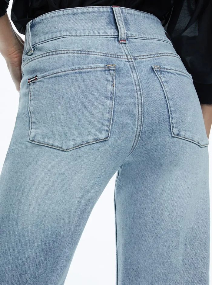 Pants Women Alice Olivia Missa Jean Rockstar Blue