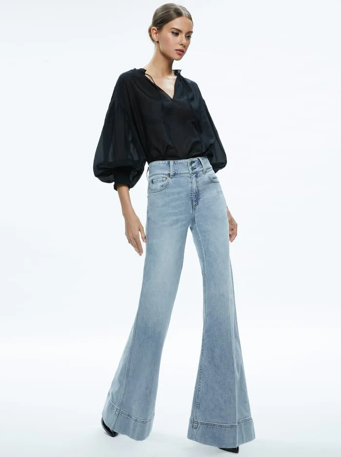 Pants Women Alice Olivia Missa Jean Rockstar Blue