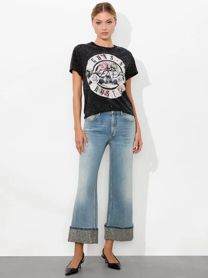 Pants Women Alice Olivia Weezy Embellished Jean Sierra Light Blue