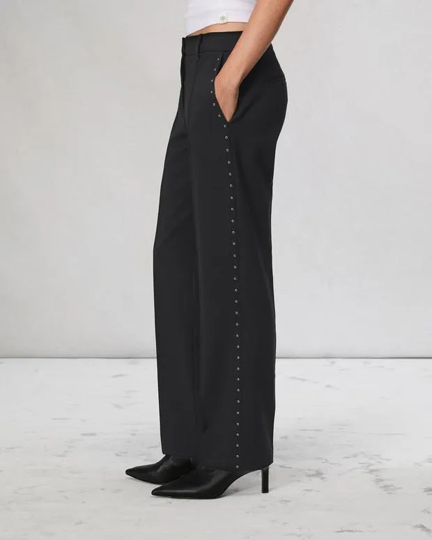 Pants Women Rag and Bone Cosette WoolBlend Pant Black