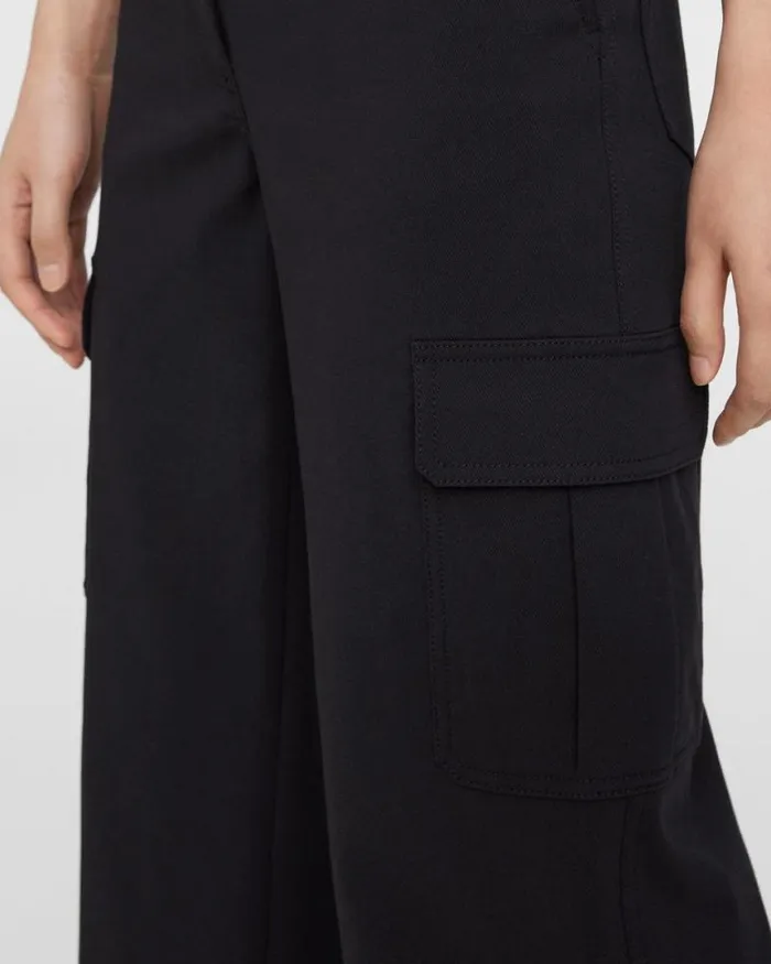 Pants Women Theory Cargo Pant In Neoteric Twill Black Pants Women Theory Cargo Pant In Neoteric Twill Black