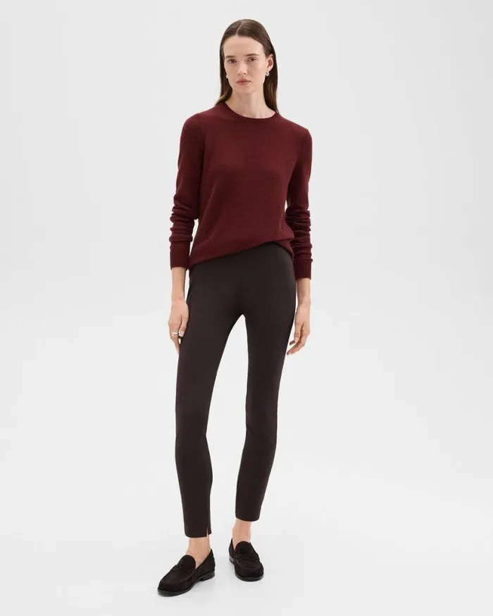 Pants Women Theory Skinny Legging In Scuba Hickory Pants Women Theory Skinny Legging In Scuba Hickory